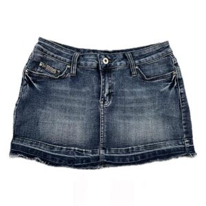 Vintage Y2K Denim Mini Skirt by Bubblegum Jeans - 28
