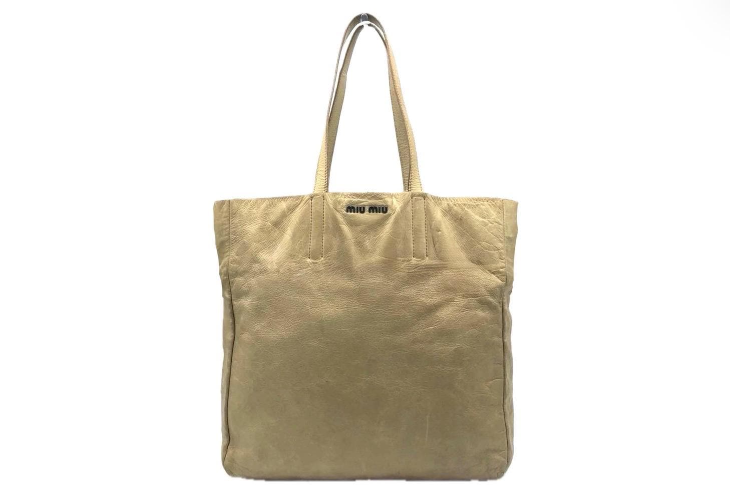 00s Miu Miu Archive Leather totebag y2k 【公式通販】