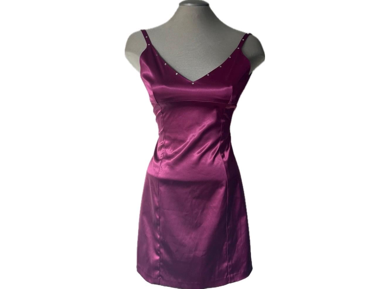open lace back dress Pink short dress Guess Woman