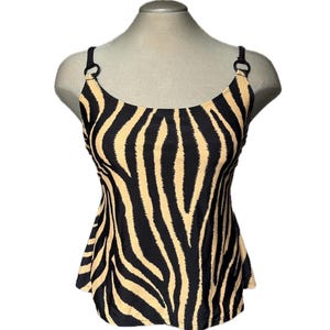 Vintage 2000’s Tiger Print Nylon Top - Medium