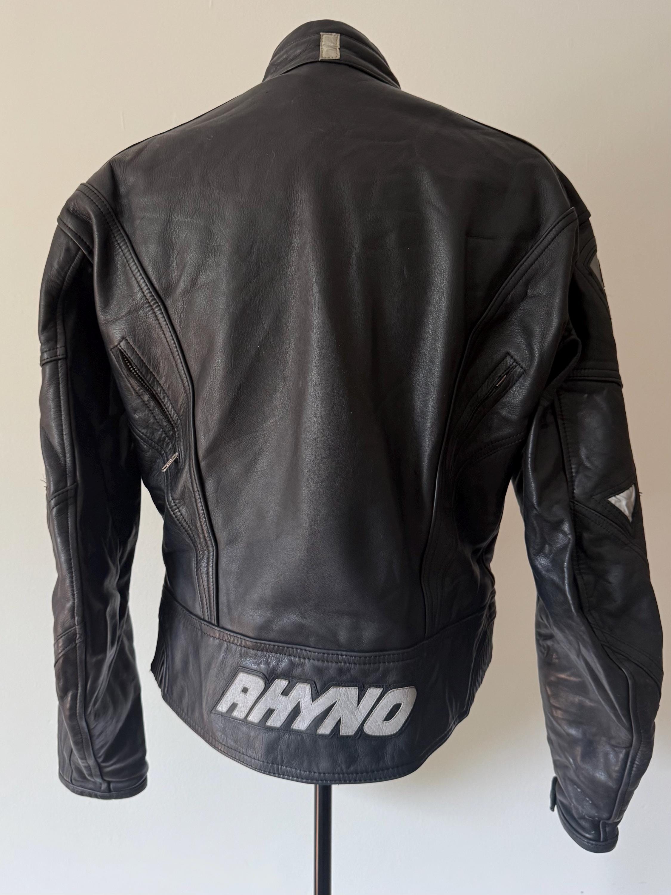 Vintage 2000's Black Leather Motocross Jacket - Medium - Etsy