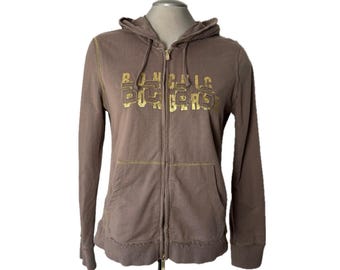 Vintage 2000’s BCBG Taupe Zip-Up Hoodie - Large