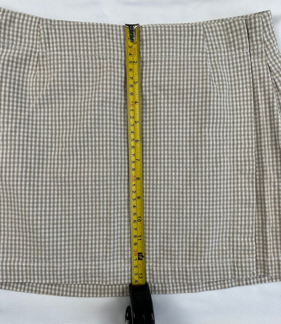 Vintage 90 s Gingham Mini Skirt Size 7 Etsy Canada