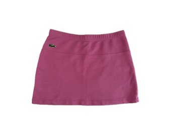 Vintage Y2K Pink Mini Skirt by Lacoste - Small