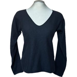 Vintage Jil Sander Kaschmir Schwarzer Pullover