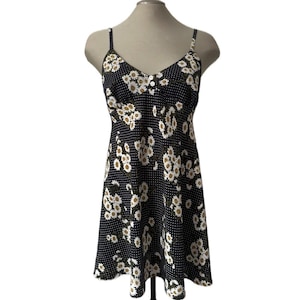 Vintage 90’s Floral Polkadot Slip Dress - Large