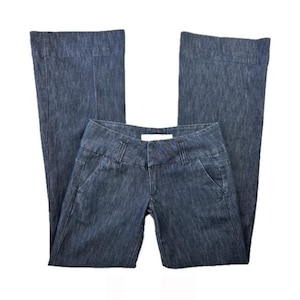 Jean évasé vintage Y2K taille basse - Taille de 28 po.