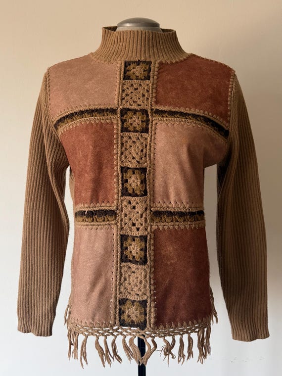 Vintage 2000’s Patchwork Sweater - Large - image 3