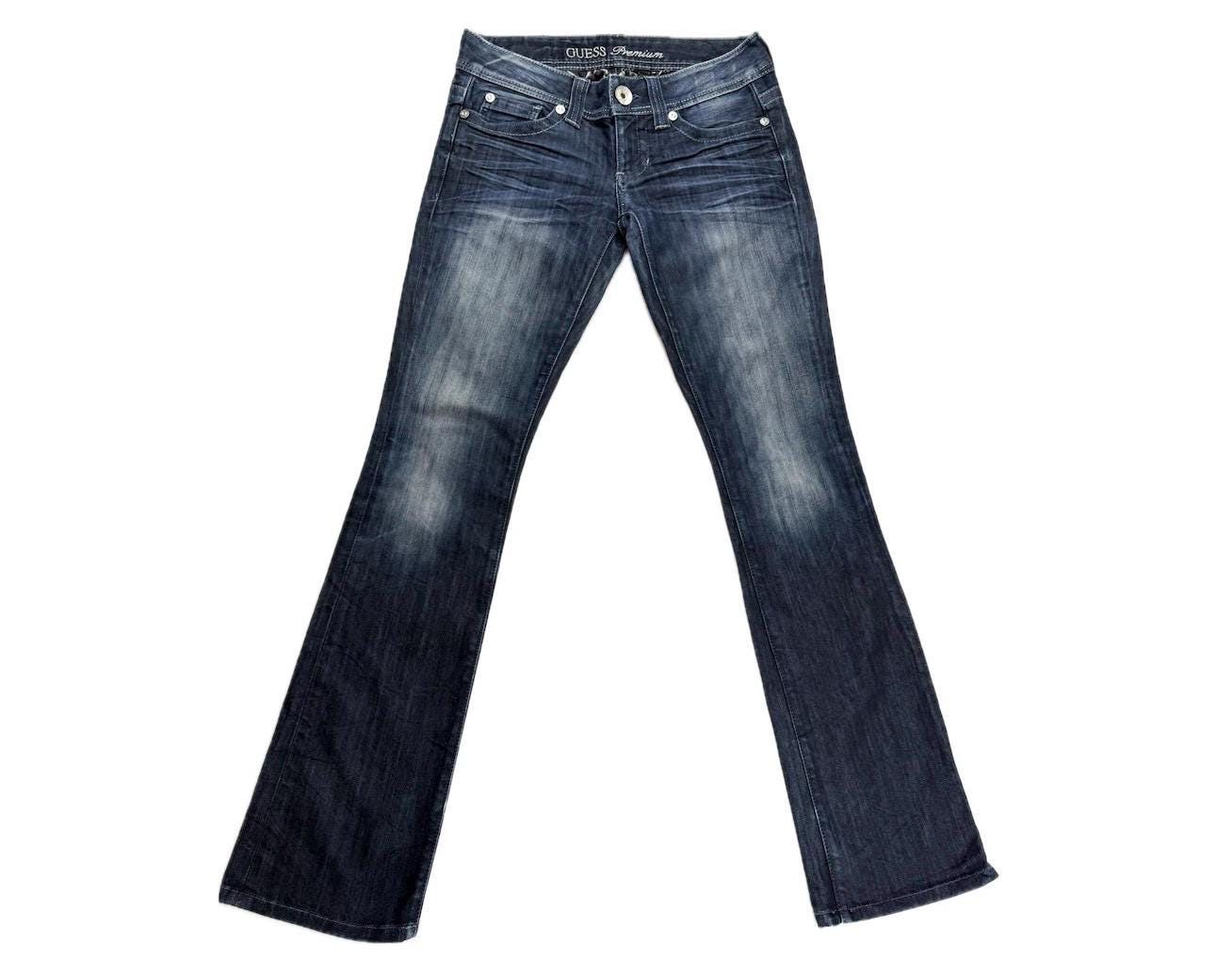 パンツ 00s Guess low rise jeans Vintage 2000's Low Rise Guess Daredevil Bootcut Jeans - 27