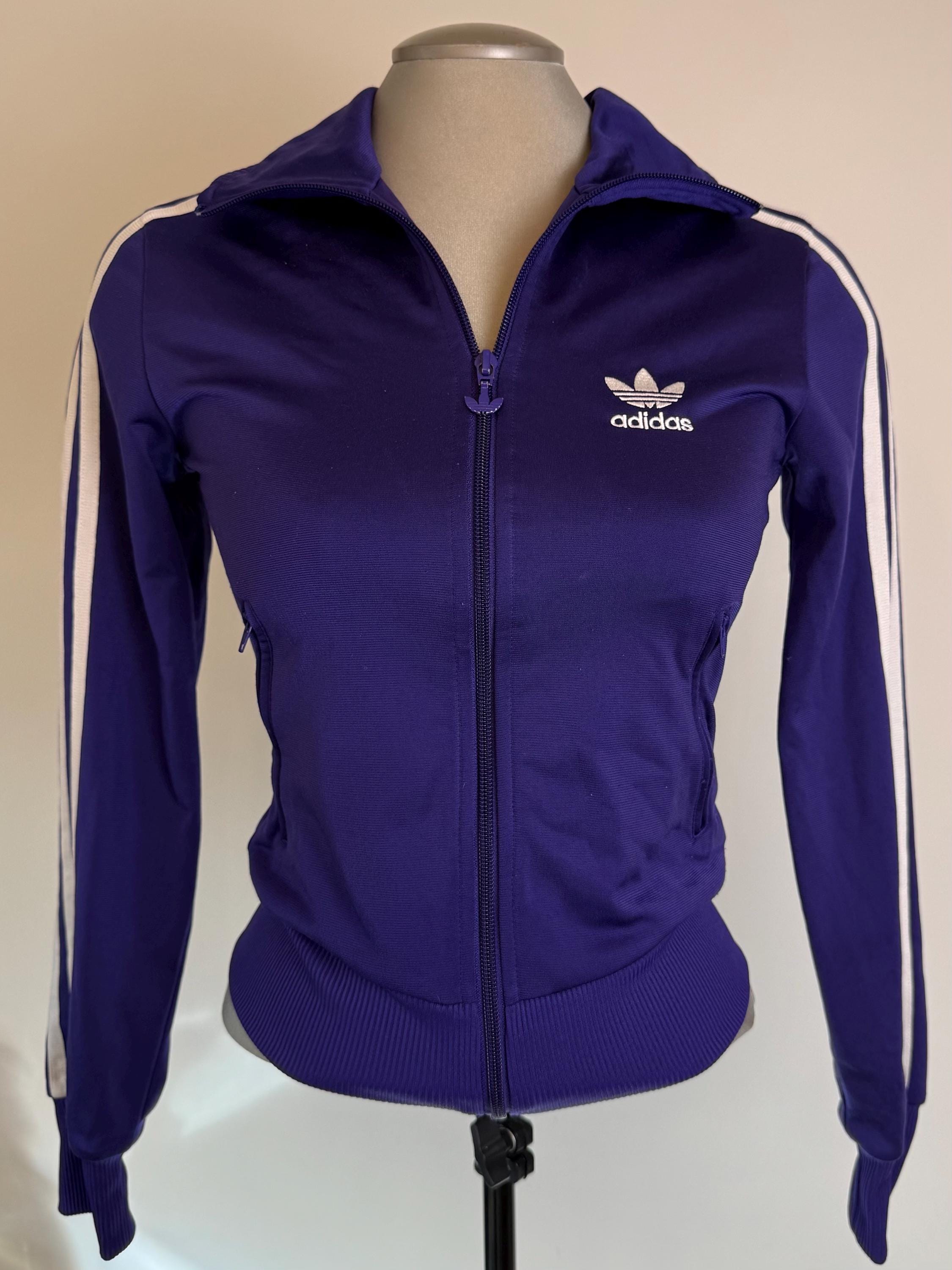 Vintage 2000's Purple Adidas Tracksuit Jacket - XS - Etsy