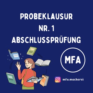 Proefexamen nr. 1 voor het medische deel van het MFA-eindexamen