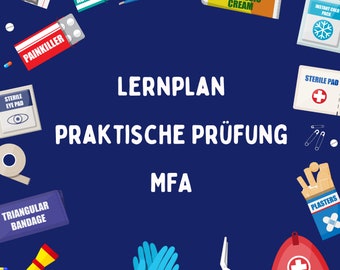 Learning plan for the MFA practical exam