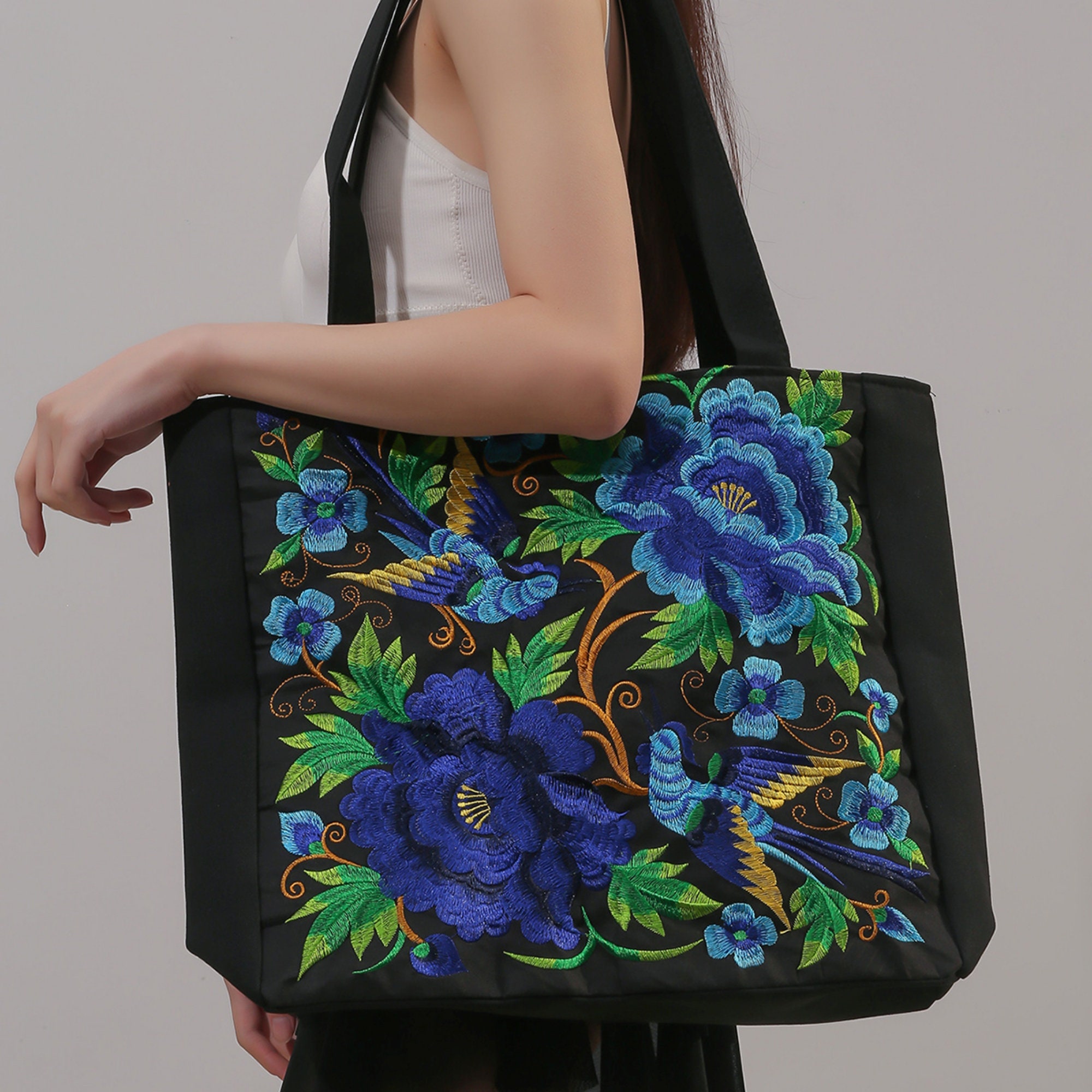 Retro Flower Print Handbag, Small Crossbody Bag For Women, Elegant Shoulder  Purse With Tassel Pendant - Temu