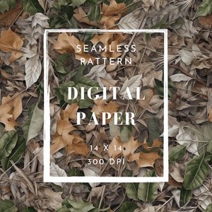 Realistic Nature Camo Seamless Pattern Digital Paper Download Background Printable Scrapbooking Hunting Camo Texture DIY Craft, PNG