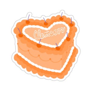 Clemson Aufkleber trendy Kuchen Aufkleber von Clemson