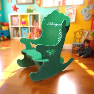 Personalized Kids Puzzle Rocking Chair