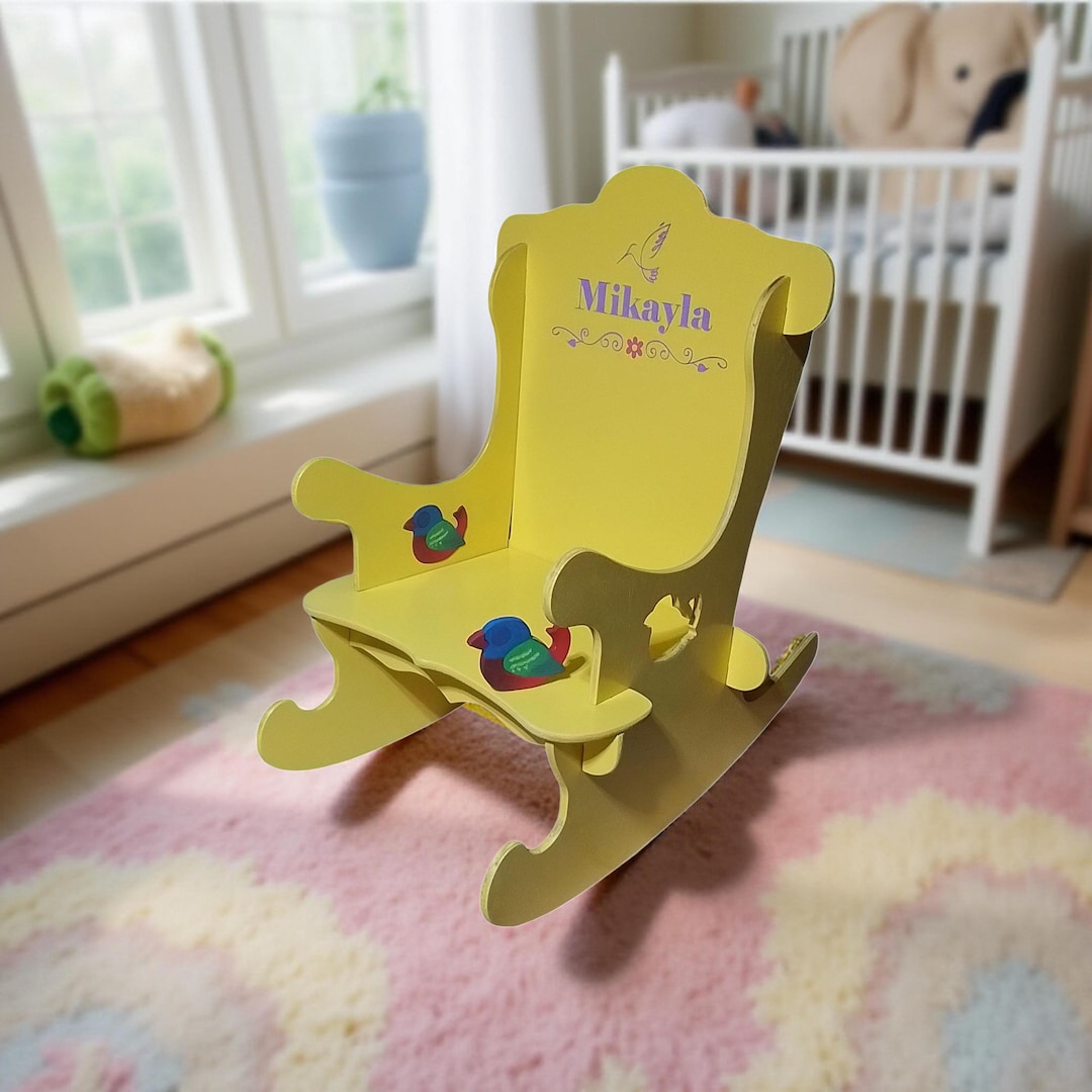 Personalized Kids Puzzle Rocking Chair - Etsy