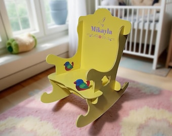 Personalized Kids Puzzle Rocking Chair