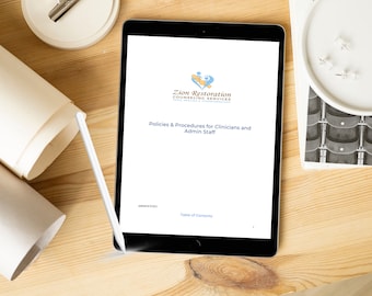 Policies and Procedures Manual, Employee Handbook, Human Resource Guide, Business Template, Instant Download