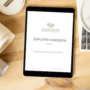 Employee Handbook | HR Policy Guide | New Hire Paperwork | Human Resources Forms| Company Checklist | Onboarding Template| New Hire Guide
