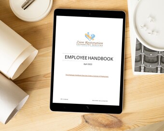Employee Handbook | HR Policy Guide | New Hire Paperwork | Human Resources Forms| Company Checklist | Onboarding Template| New Hire Guide