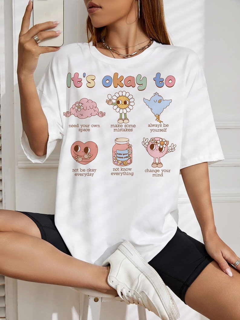 Está bien sentir todas las emociones PNG, Ámate a ti mismo Png, Está bien no estar bien Png, Tú importas Png, Amor propio Png Retro Png imagen 2