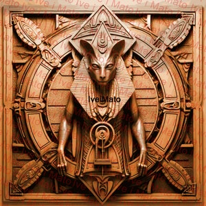 Anubis Laser Burn PNG  | Laser Engraving Files | Engrave | XTool | Glowforge | Lightburn |  Egyptian God PNG | Laser Digital File