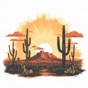 Wild West Nature Incisione laser PNG / Design digitale / XTool / Glowforge / Lightburn / Storia americana incisa arte / Laser Burn PNG