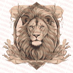Lion Laser Engraving PNG | Digital Design | Laser Engraving PNG | Engrave | XTool | Glowforge | Laser Burn PNG | 3D Wood Engraving