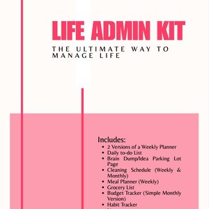 Life Admin Planner