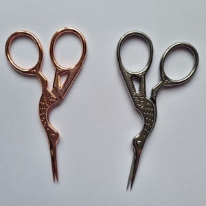 Storch Stickschere,Antik Stil Vogel Schere,Schneidewerkzeug,Nähschere,Kleine Schere Fadenschneider