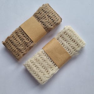 2 cintas de arpillera, adornos de yute natural, envoltura de regalos, manualidades de boda con flores para fiestas