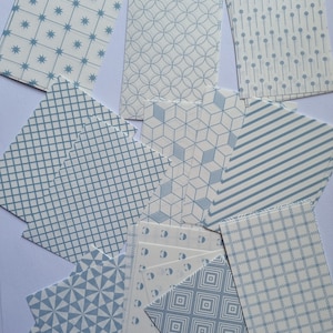 50 arkuszy do scrapbookingu, scrapbooking, planer dziennika, rzemiosło, papier do tła w stylu vintage, wzorzyste materiały ulotne do scrapbookingu i dziennika, niebieski