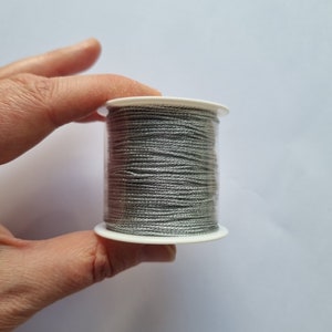 1mm metallic cord tinsel string craft making cord,mettalic silver colour string,gift wrapping,Crafts DIY,Party Decoration