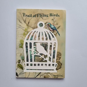 30 fogli per scrapbooking, carta materiale retrò per scrapbooking, Diary Journal Planner, artigianato, carta per sfondi vintage per Journling, uccello verde