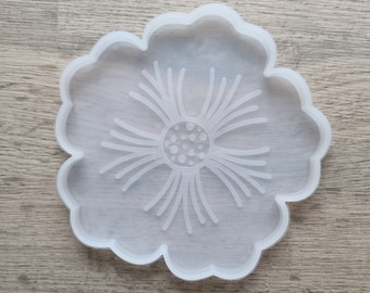 Flower Coaster Silicone Mould,Resin mold,Mold crystal epoxy resin casting mold,resin coaster silicone mould