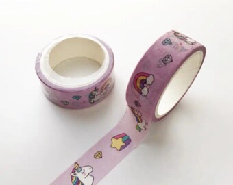 Unicorn Washi Tape,Scrapbook Washi Tape,Journal tape,Planner tape,Craft tape,decorative tape
