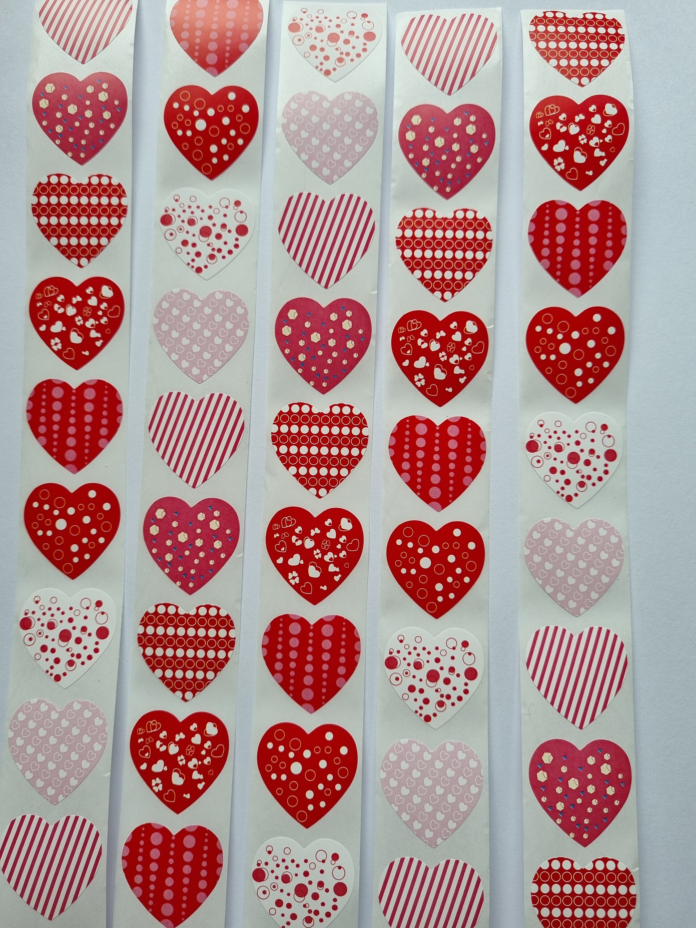 HERMA 6288 adesivi a forma di cuore colorati grandi 8 pezzi adesivi a