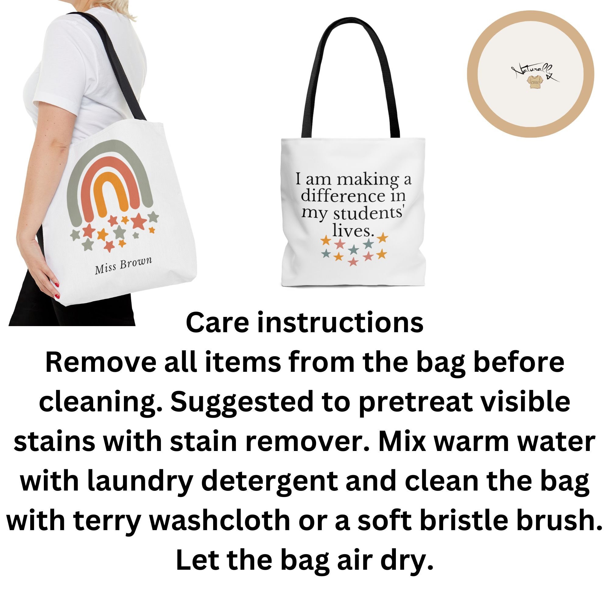 Boho Aesthetic Tote Bag Rainbow Cute Weekend Bag Gift for Etsy