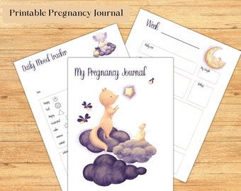 Printable Pregnancy Planner: Self-Care Journal & Trackers (PDF)