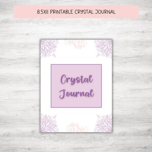 Printable Crystal Journal: Rituals, Grids, Dreamwork (PDF Download)