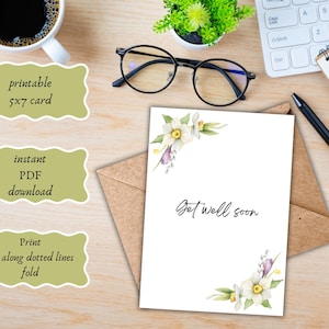 Get Well Soon Card - Printable Card