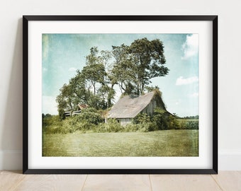 Rustic Barn Photography Print: Delaware Farmhouse Art