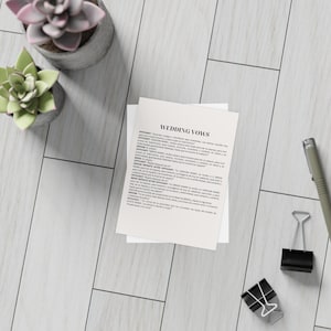 Wedding Vows Template- Spanish/ Votos de boda español