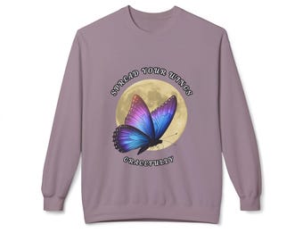 Butterfly Unisex Midweight Softstyle Fleece Crewneck Sweatshirt