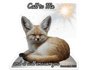 Fennec Fox Kiss-Cut Stickers