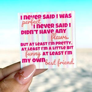 Love Island USA Amaya Quote Sticker | Waterproof Vinyl Sticker | Reality TV Pop Culture Sticker | 2&quot; Glossy Funny Quote Decal