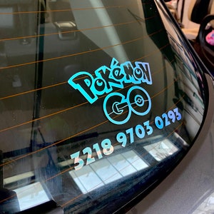 Pokémon Go Trainer Code Car Decal – Includes Free Shiny Sticker!
