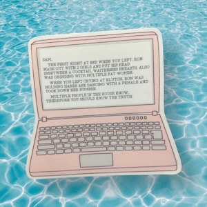 Jersey Shore “The Note” Sticker WATERPROOF