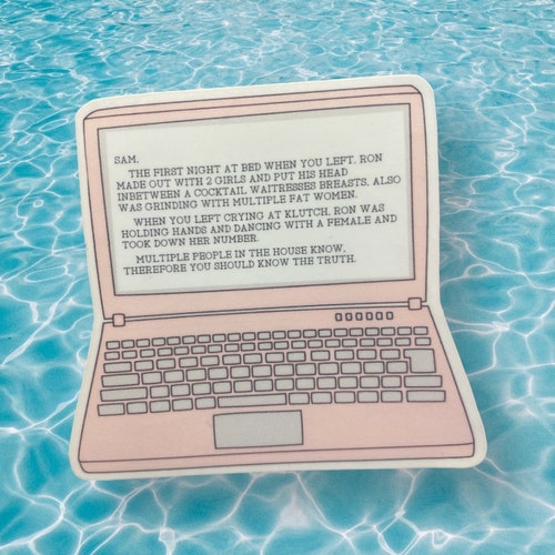 Jersey Shore “The Note” Sticker WATERPROOF